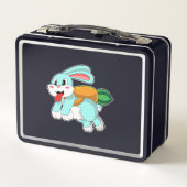 Lunch Box Rabbit avec carotte comme fusée (Dos)