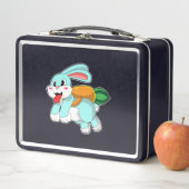 Lunch Box Rabbit avec carotte comme fusée (En situation)