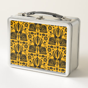 Lunch Box Rabbit Nordic Scandinavian Folk Art