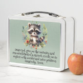 Lunch Box Raccoon Woodland Enfants Prière chrétienne sur ble (En situation)