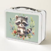 Lunch Box Raccoon Woodland Enfants Prière chrétienne sur ble (Dos)