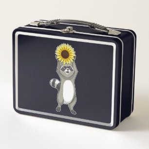 Lunch Box Racoon avec tournesol