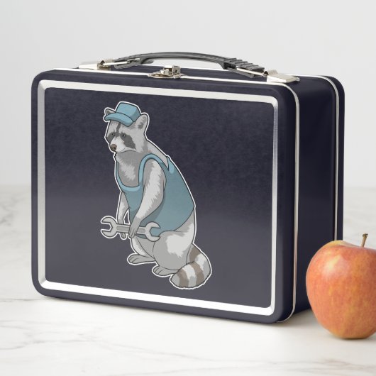 Lunch Box Racoon comme artisan avec une clé (En situation)