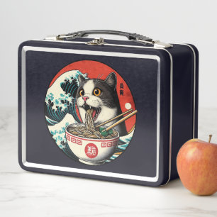 Lunch Box Ramen de chat Art japonais Style vintage