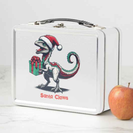 Lunch Box rapace de Noël Santa hat (En situation)