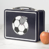 Lunch Box Rat avec balle de football (En situation)
