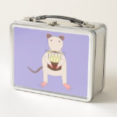 Lunch Box Rat de Siamese avec gâteau d'anniversaire Nom pers (Devant)