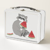 Lunch Box Raton laveur heureux avec pastèque (Devant)