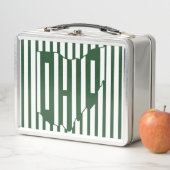 Lunch Box Rayure verte de l'Ohio (En situation)