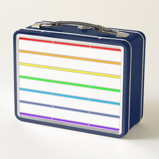 Lunch Box Rayures arc-en-ciel (Dos)