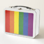 Lunch Box Rayures d'arc-en-ciel (Devant)