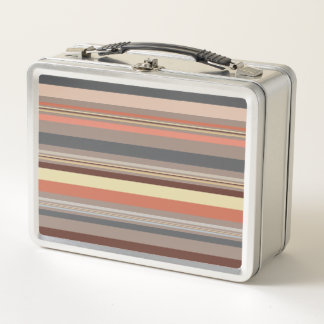 Lunch Box Rayures - rétros tons