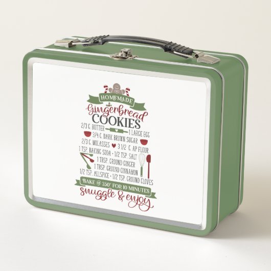 Lunch Box Recette de biscuit pain d'épices maison (Devant)