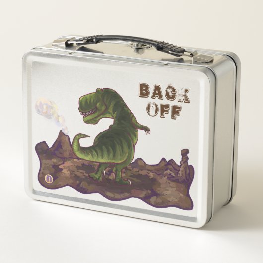Lunch Box Reculer la boîte Luchbox T-Rex personnalisée (Dos)