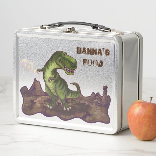 Lunch Box Reculer la boîte Luchbox T-Rex personnalisée (En situation)