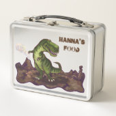 Lunch Box Reculer la boîte Luchbox T-Rex personnalisée (Devant)