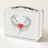 Lunch Box Red Angel Coeur avec ailes (Dos)