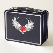 Lunch Box Red Angel Coeur avec ailes (Dos)