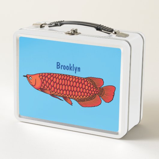 Lunch Box Red Arowana fish cartoon (Devant)