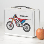 Lunch Box Red dirt bike motorcycle (En situation)