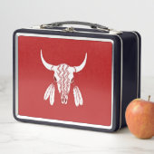 Lunch Box Red Ghost Dance Buffalo noir lunbox (En situation)