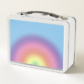 Lunch Box - Regenboog met naam (Achterkant)