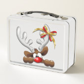 Lunch Box Reindeer Puzzled drôle Caractère de Noël (Dos)