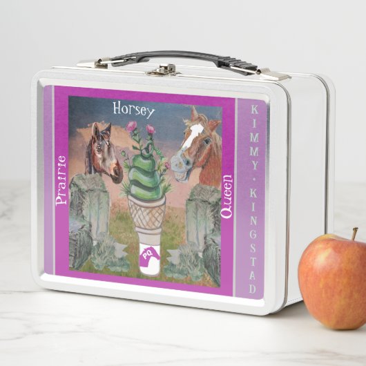 Lunch Box reine des prairies de horsey, cône mignon d'herbe (En situation)