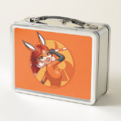 Lunch Box Rena Rouge Orange Badge (Dos)