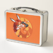 Lunch Box Rena Rouge Orange Badge (Devant)