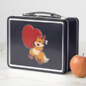Lunch Box Renard à l'amour avec le coeur (En situation)