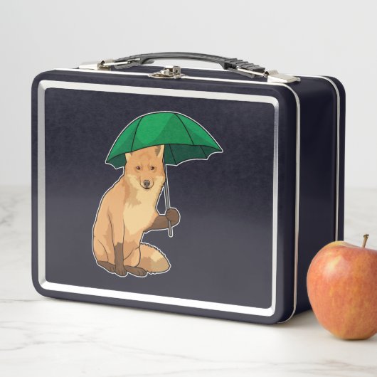 Lunch Box Renard avec parapluie (En situation)