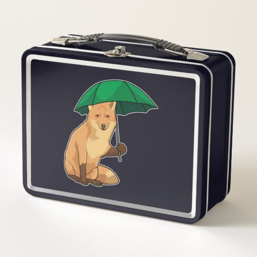 Lunch Box Renard avec parapluie (Devant)