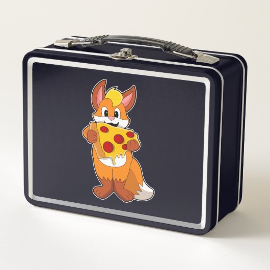 Lunch Box Renard avec pizza (Devant)