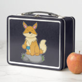 Lunch Box Renard avec tasse de café (En situation)
