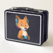 Lunch Box Renard comme joueur avec Joystick (Dos)