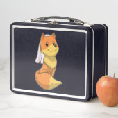 Lunch Box Renard comme mariée avec voile (En situation)