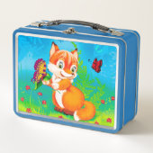 Lunch Box renard et papillon (Devant)