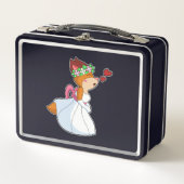 Lunch Box Renard mariée avec robe de mariée et couronne de f (Devant)