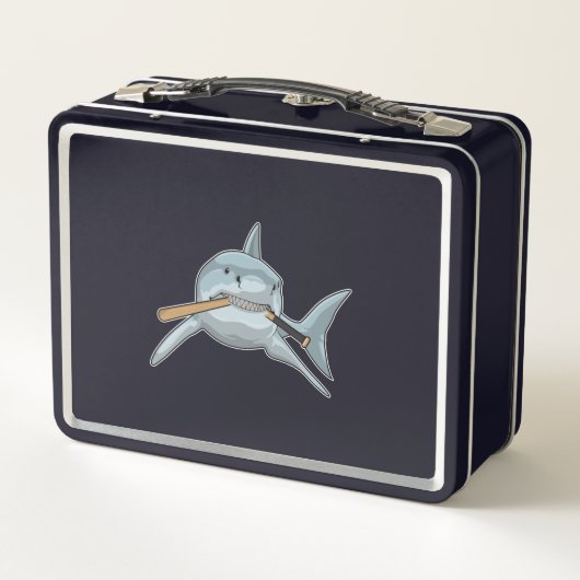 Lunch Box Requin au baseball avec batte de baseball (Dos)