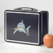 Lunch Box Requin au baseball avec batte de baseball (En situation)