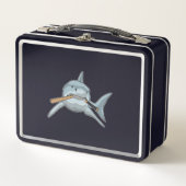 Lunch Box Requin au baseball avec batte de baseball (Devant)