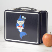 Lunch Box Requin au Poker avec cartes de Poker (En situation)