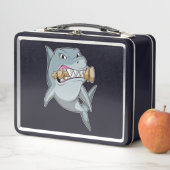 Lunch Box Requin aux échecs avec pièce d'échecs King (En situation)
