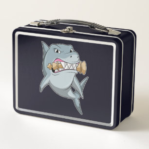 Lunch Box Requin aux échecs avec pièce d'échecs King