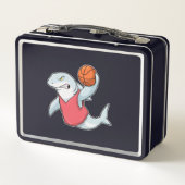 Lunch Box Requin aux sports avec basket-ball (Dos)