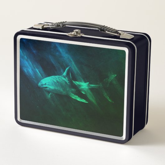 Lunch Box Requin Bleu-vert (Devant)