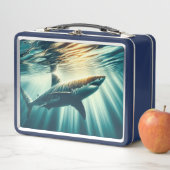Lunch Box Requin dans la mer bleue profonde & soleil (En situation)
