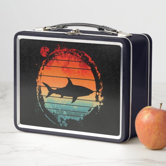 LUNCH BOX REQUIN VINTAGE RÉTRO (En situation)