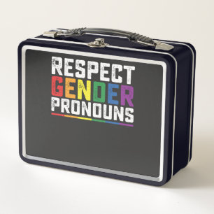 Lunch Box Respect LGBT Genre Pronounounounes Gay Lesbian Tra